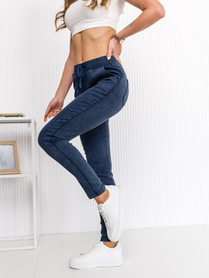 Sötétkék női farmer leggings Bolf S108