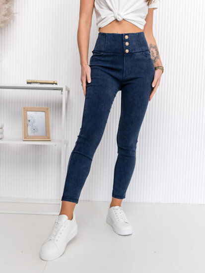 Sötétkék női farmer leggings Bolf S110