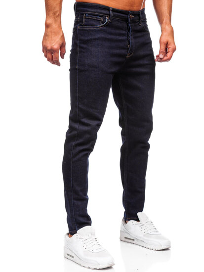 Sötétkék slim fit férfi farmer Bolf 5380