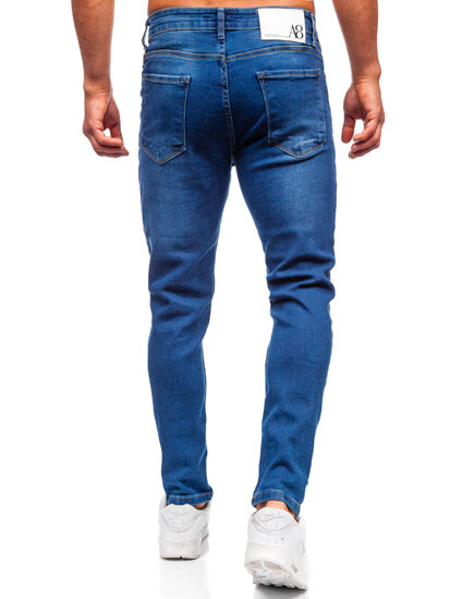 Sötétkék slim fit férfi farmer Bolf 6715