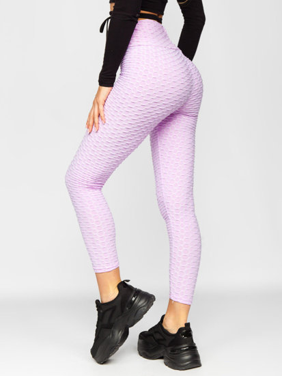 Világoslila női leggings Bolf YW88024