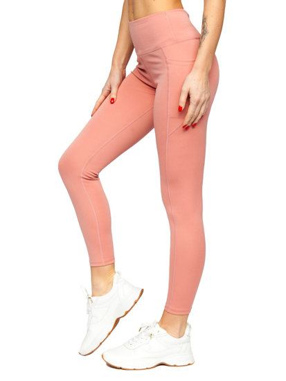 Világosrózsaszín női leggings Bolf XL002