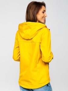  Átmeneti női softshell dzseki sárga színben Bolf KSW6007