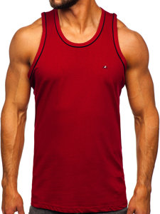 Boksz tank-top bordó színben Bolf 14276