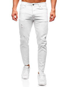 Fehér férfi farmer nadrág slim fit Bolf 5876