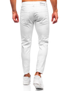 Fehér férfi slim fit farmer Bolf 5872