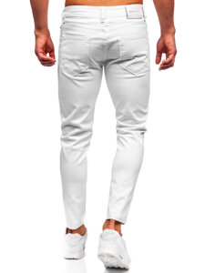 Fehér férfi slim fit farmer Bolf 5877