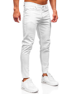 Fehér férfi slim fit farmernadrág Bolf 5877