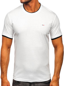 Fehér férfi t-shirt Bolf 14316