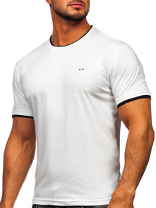 Fehér férfi t-shirt Bolf 14316