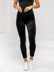 Fekete bársony női leggings Bolf W5231