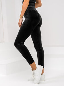 Fekete bársony női leggings Bolf W5231