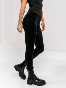 Fekete bársony női leggings Bolf W5232