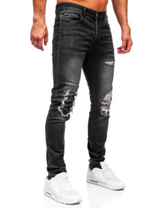 Fekete farmer férfi nadrág slim fit Bolf MP0085N