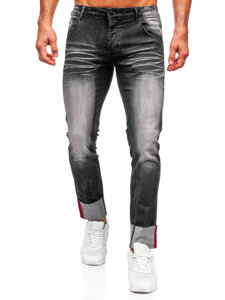 Fekete farmer férfi nadrág slim fit Bolf MP0106N