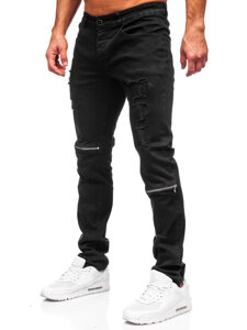 Fekete farmer férfi nadrág slim fit Bolf MP0117N