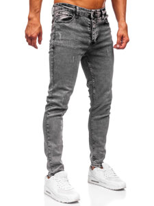 Fekete férfi farmernadrág slim fit Bolf 6512