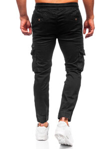 Fekete férfi oldalzsebes jogger Bolf MP0201N