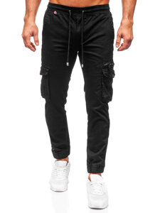 Fekete férfi oldalzsebes jogger Bolf MP0201N