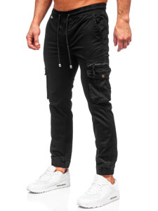 Fekete férfi oldalzsebes jogger Bolf MP0201N