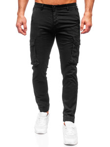 Fekete férfi oldalzsebes jogger Bolf MP0202N