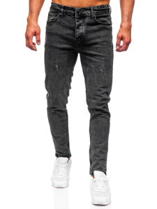 Fekete férfi slim fit farmer Bolf 6497