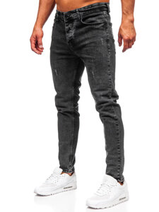 Fekete férfi slim fit farmer Bolf 6497