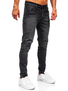 Fekete férfi slim fit farmer Bolf 6498