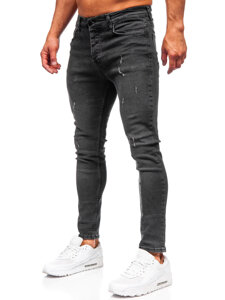 Fekete férfi slim fit farmer Bolf 6513