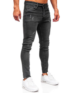 Fekete férfi slim fit farmer Bolf 6513