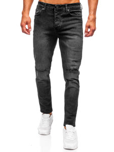 Fekete férfi slim fit farmer Bolf 6526