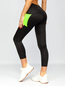 Fekete női leggings nadrág Bolf XL009