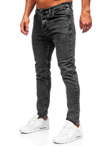 Fekete slim fit férfi farmer Bolf 6519