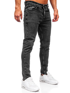 Fekete slim fit férfi farmer Bolf 6519