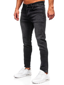 Fekete slim fit férfi farmer Bolf 6687