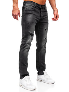 Fekete slim fit férfi farmer Bolf MP0018N