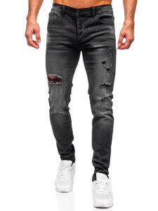 Fekete slim fit férfi farmer Bolf MP0020N