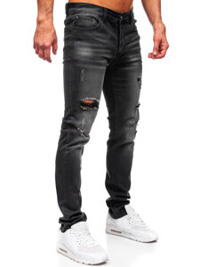 Fekete slim fit férfi farmer Bolf MP0020N