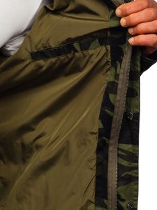 Férfi átmeneti parka dzseki terep-khaki Bolf 5391