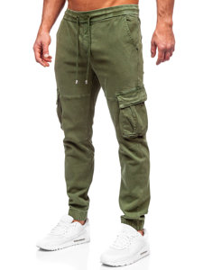 Férfi katonai jogger farmernadrág khaki színben Bolf MP0105MV