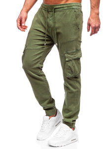 Férfi katonai jogger farmernadrág khaki színben Bolf MP0105MV