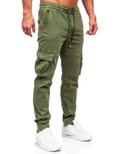 Férfi katonai jogger farmernadrág khaki színben Bolf MP0105MV