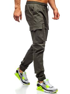 Férfi katonai jogger nadrág khaki Bolf 701