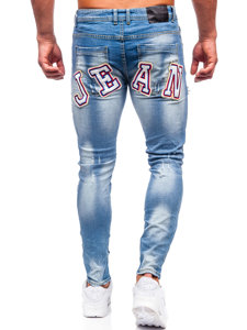 Férfi skinny fit farmernadrág gránátkék színben Bolf E7869B