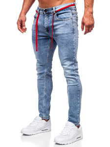 Férfi skinny fit farmernadrág kék színben Bolf KX555-1