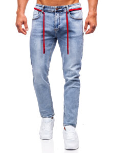 Férfi skinny fit farmernadrág kék színben Bolf KX555-2A