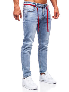 Férfi skinny fit farmernadrág kék színben Bolf KX555-2A