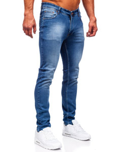 Férfi slim fit farmernadrág gránátkék színben Bolf 6528