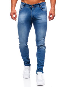 Férfi slim fit farmernadrág gránátkék színben Bolf 6528