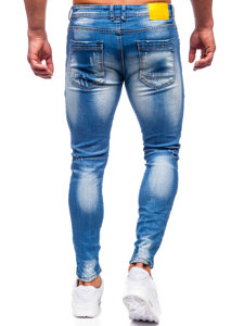 Férfi slim fit farmernadrág gránátkék színben Bolf BC1025